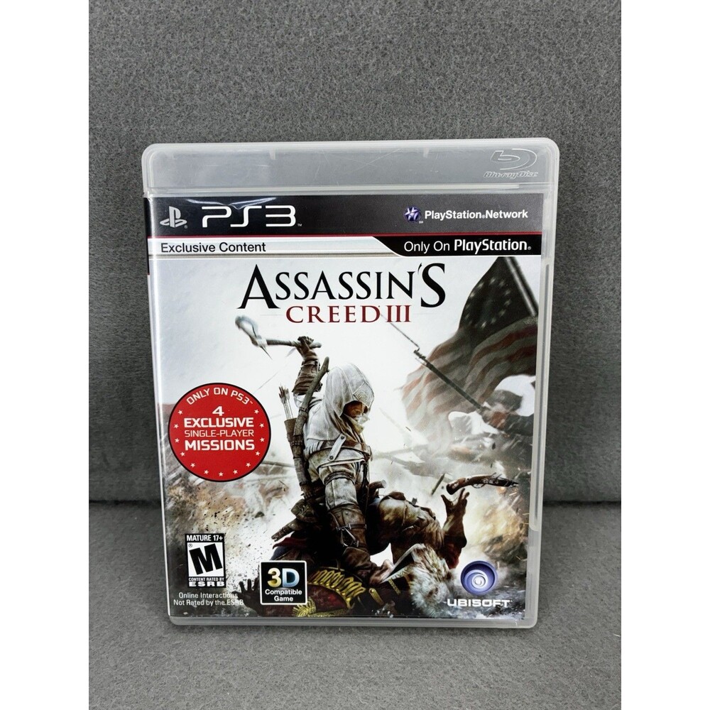 Assassin's Creed III Sony PlayStation 3 PS3 CIB Excellent Condition 🔥 Fast Ship
